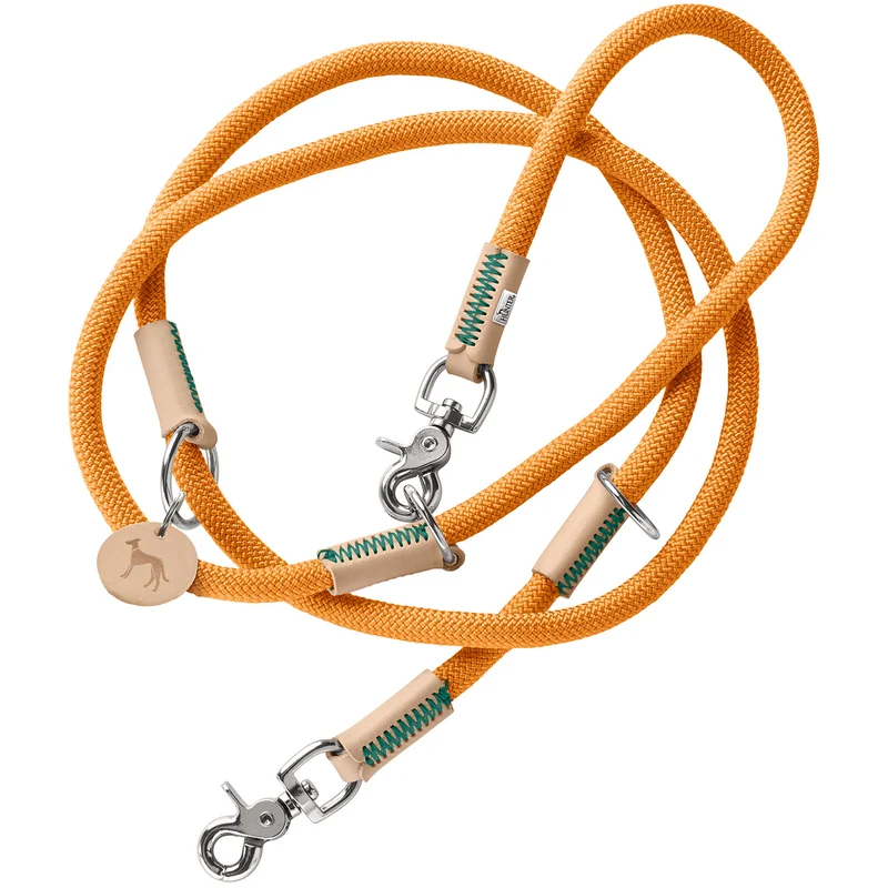 MALIA Set Halsband & Leine | apricot