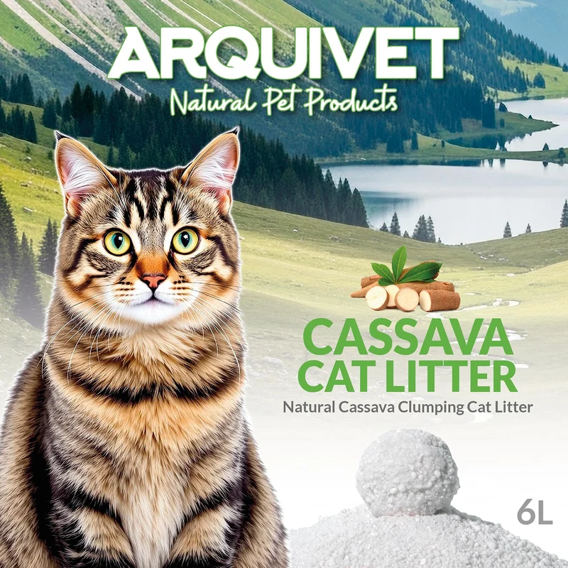 Cassava Cat Litter - Arena aglomerante para gatos