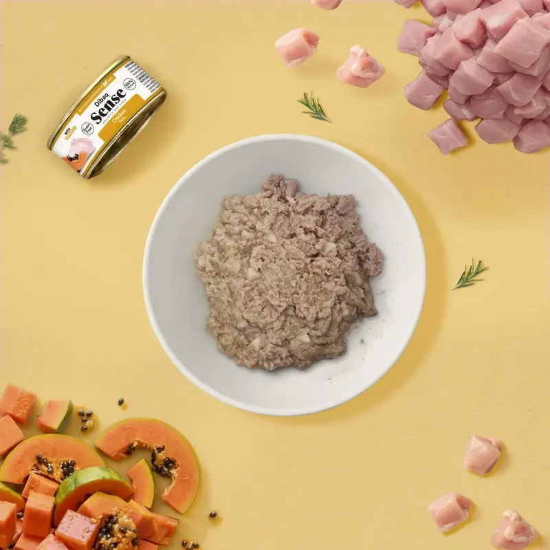 Dibaq Sense Comida Húmeda Gatos Pollo, 12 x 70 gr