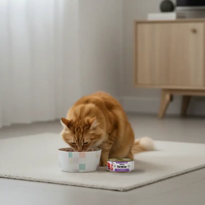 Dibaq Sense Comida Húmeda Gatos Atún Con Jabalí, 12 x 70 gr