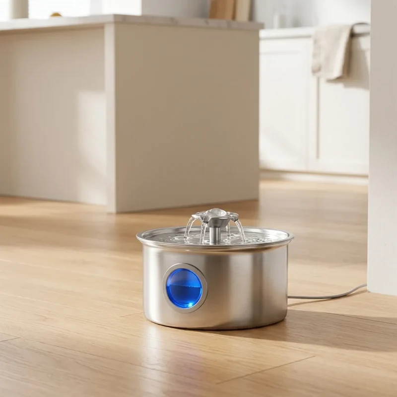 Fontaine à Eau Inox 3,2L Écran LCD – Filtration Silencieuse & Étanche IPX7