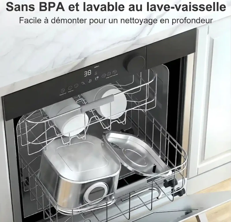 Fontaine à Eau Inox 3,2L Écran LCD – Filtration Silencieuse & Étanche IPX7