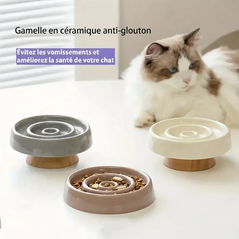 Gamelle Anti-Glouton en Céramique – Ralentit la Prise Alimentaire