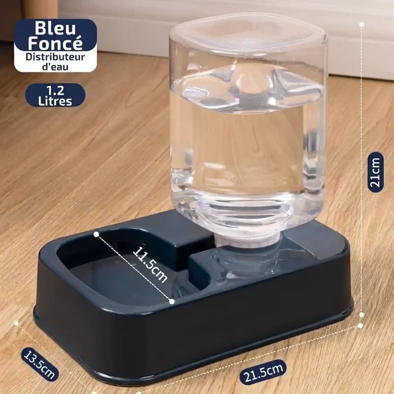 Distributeur Gravité Croquettes ou Eau – Sans Électronique, 1,2-1,5L