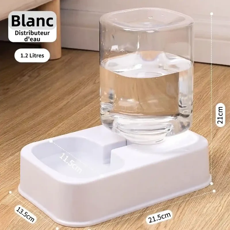 Distributeur Gravité Croquettes ou Eau – Sans Électronique, 1,2-1,5L