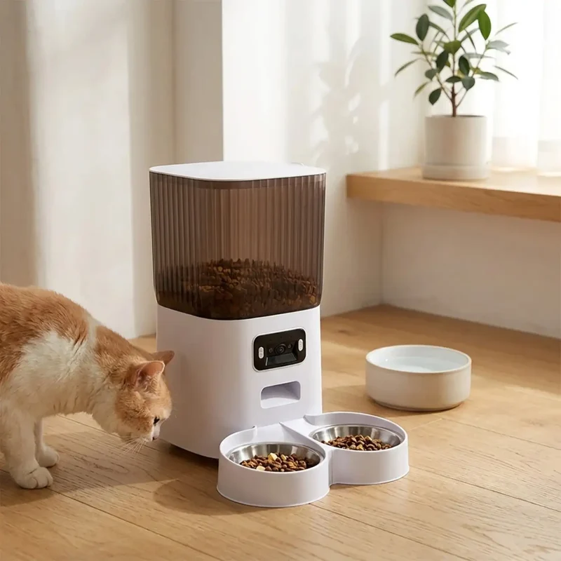 Distributeur Croquettes 5L avec Caméra – Vidéo & Enregistrement Vocal