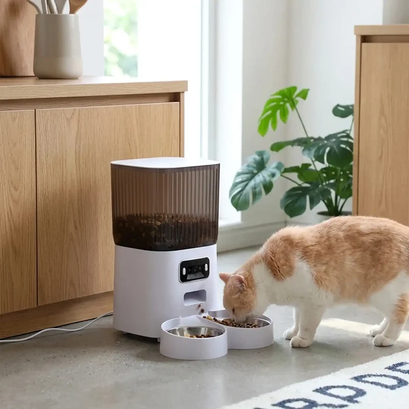 Distributeur Croquettes 5L avec Caméra – Vidéo & Enregistrement Vocal
