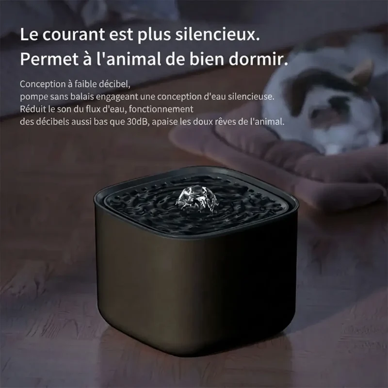 Fontaine à Eau 3L Silencieuse – Filtration Continue USB