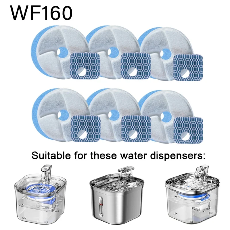 Filtre Charbon Actif pour Fontaine à Eau – Lots de 6, 12 ou 24