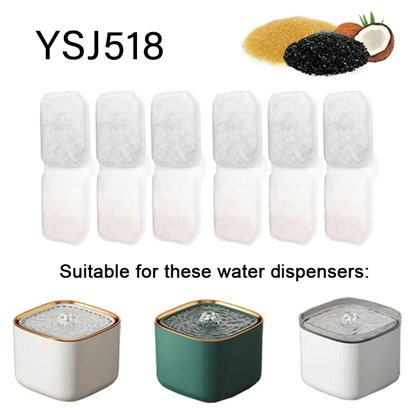 Filtre Charbon Actif pour Fontaine à Eau – Lots de 6, 12 ou 24