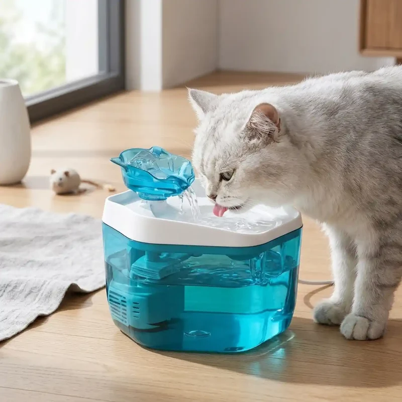 Fontaine à Eau Compacte 1,2L USB – Idéale Chaton et Petit Chat