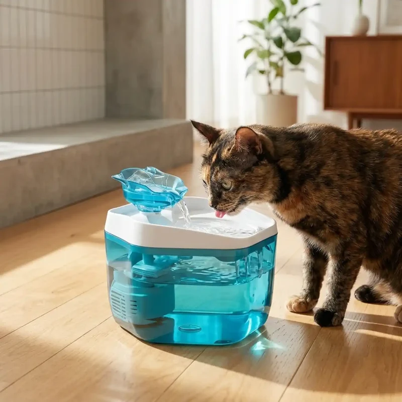 Fontaine à Eau Compacte 1,2L USB – Idéale Chaton et Petit Chat