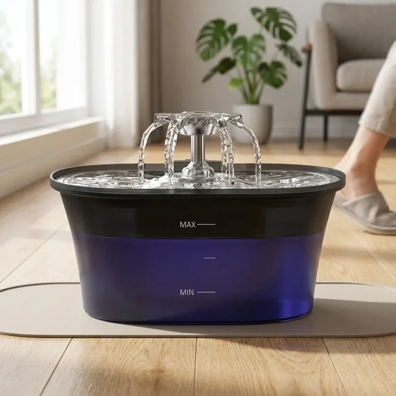 Fontaine à Eau 2,5L USB – Version Simple ou avec Capteur de Mouvement