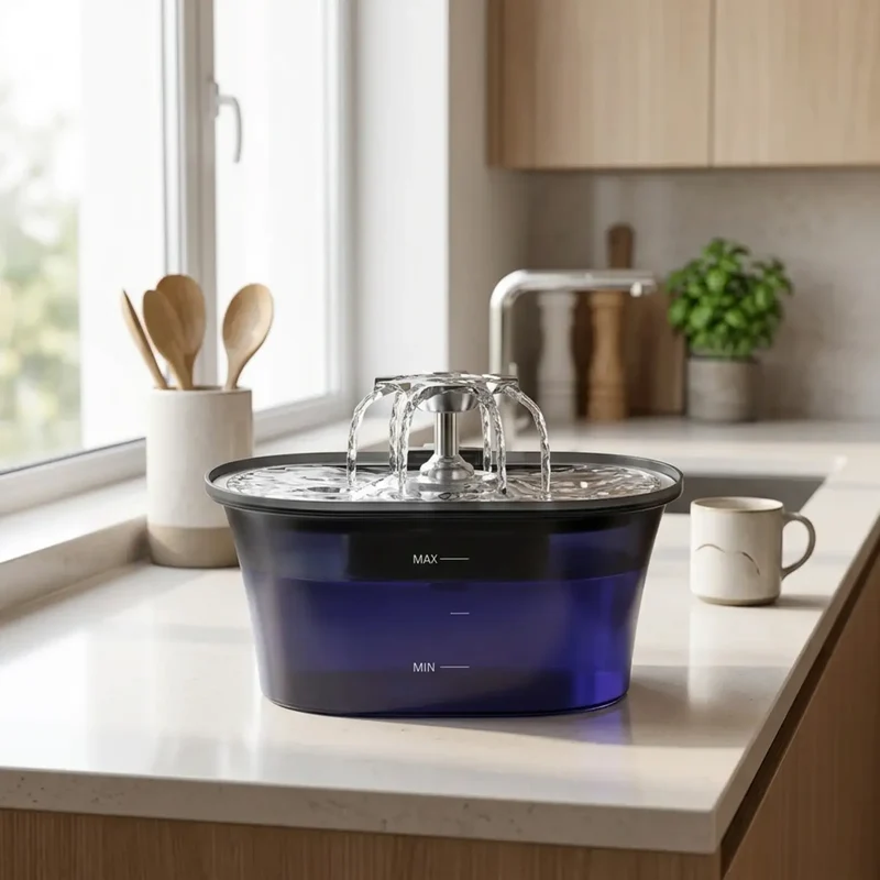 Fontaine à Eau 2,5L USB – Version Simple ou avec Capteur de Mouvement