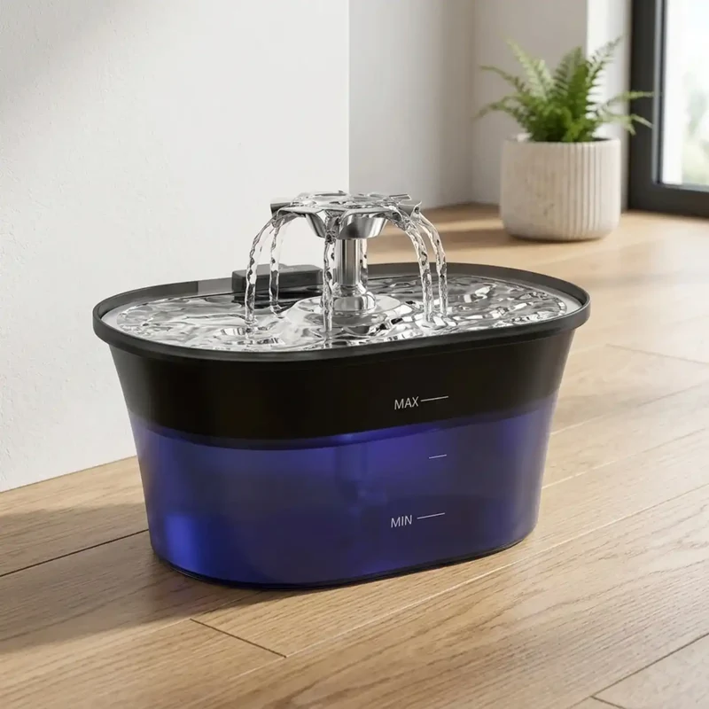 Fontaine à Eau 2,5L USB – Version Simple ou avec Capteur de Mouvement