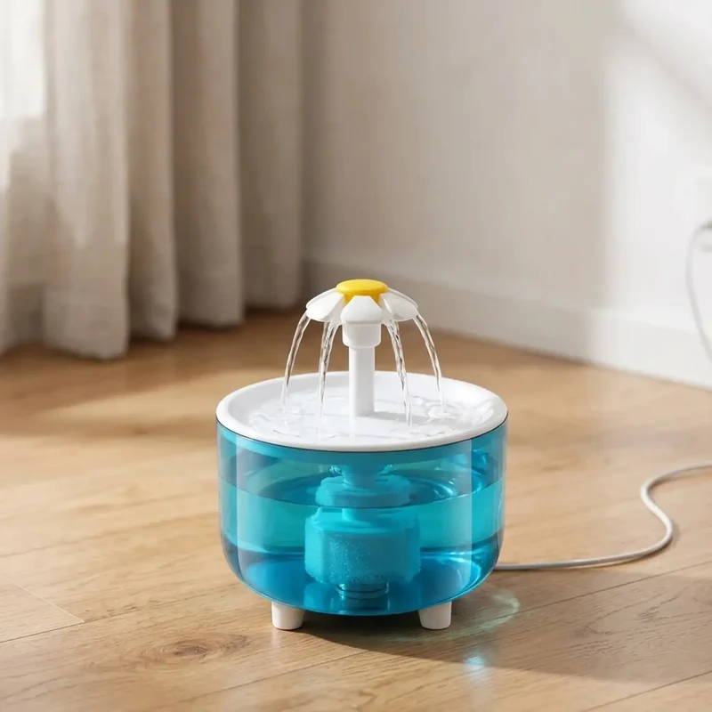 Fontaine à Eau 1,2L avec 4 Filtres Inclus