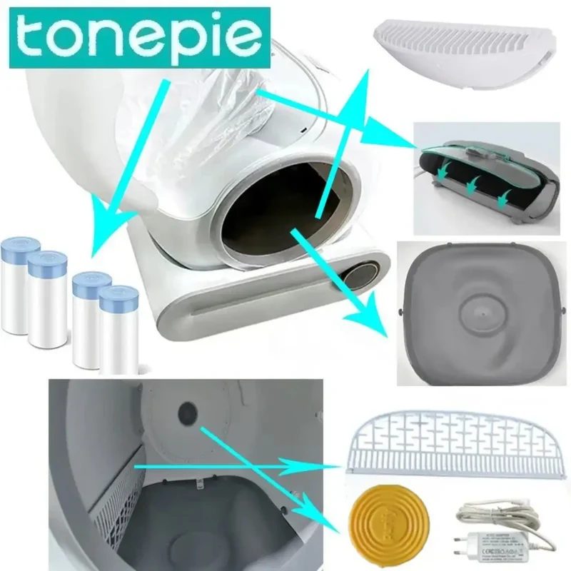 Pièces de Rechange pour Litière Automatique TONEPIE