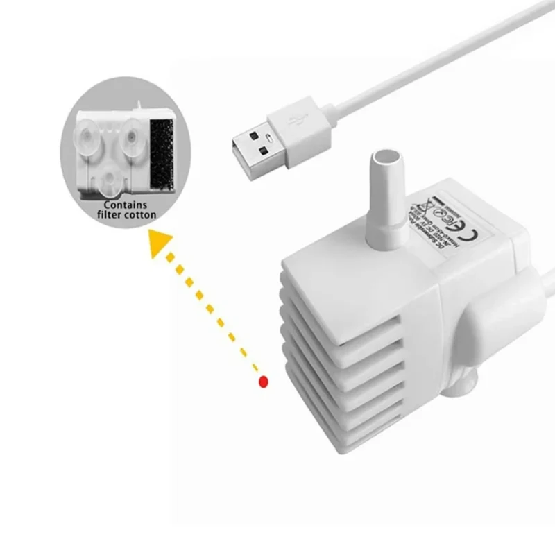Pompe de Rechange USB pour Fontaine à Eau – Avec ou Sans Veilleuse
