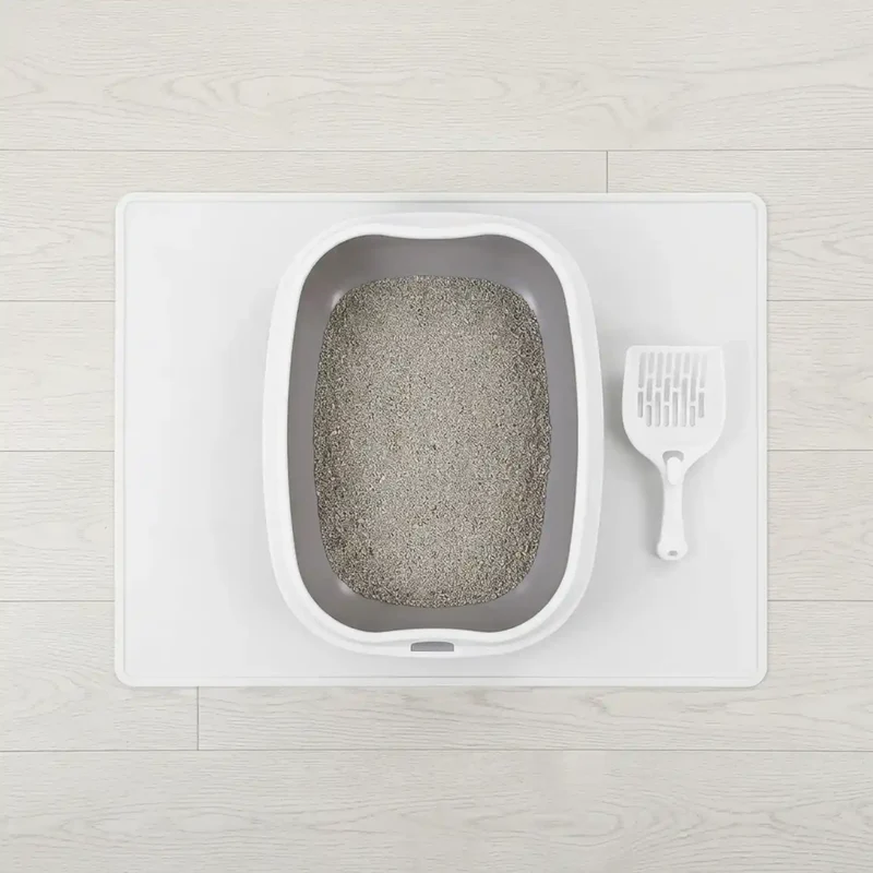 Bac à Litière Entrée Basse Compact – Idéal Chaton et Chat Âgé