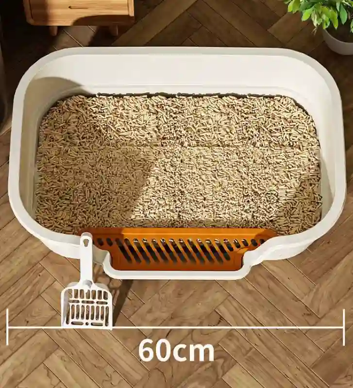 Bac à Litière Extra Large Semi-Ouvert Ventilé XL