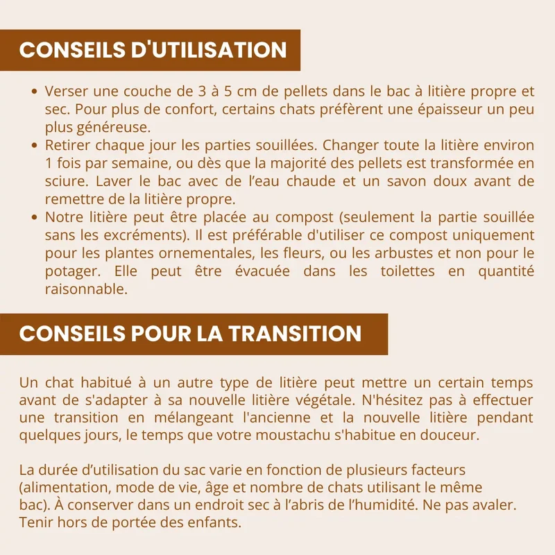Litière Végétale Chat – Pellets