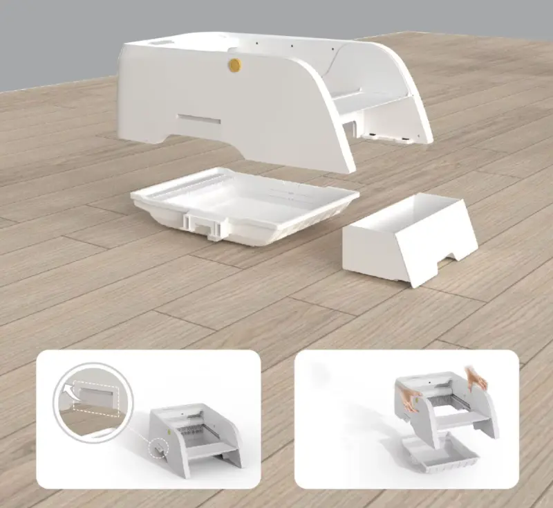 Litière Automatique Écran Tactile, Silencieuse