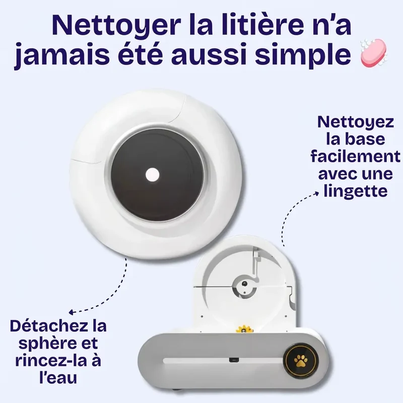 Litière Automatique Connectée Autonettoyante