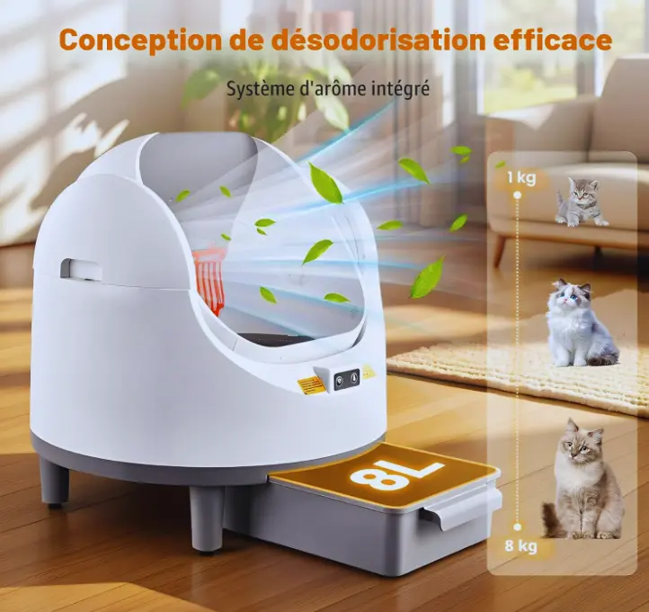 Litière Automatique Semi Fermée