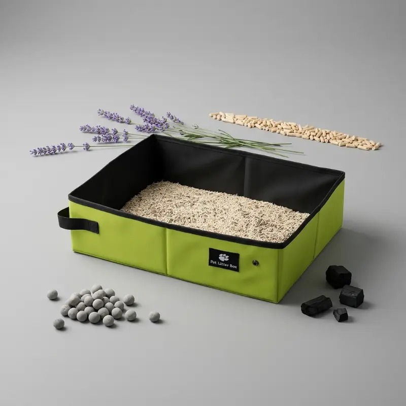 Bac a Litiere Pliable Voyage – pour Déplacements