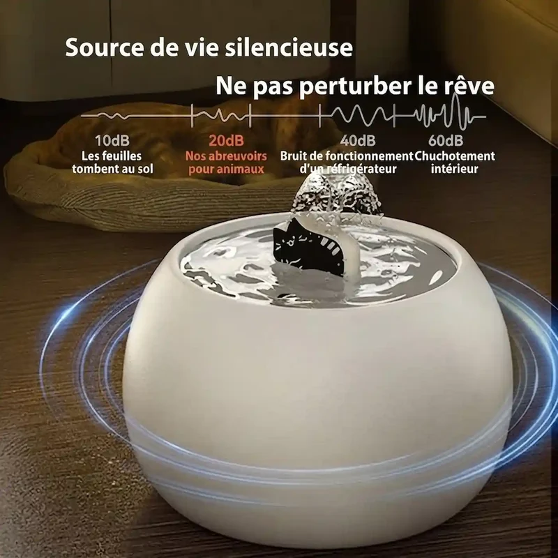 Fontaine Ceramique Rechargeable 1 L – Filtration & Capteur Automatique