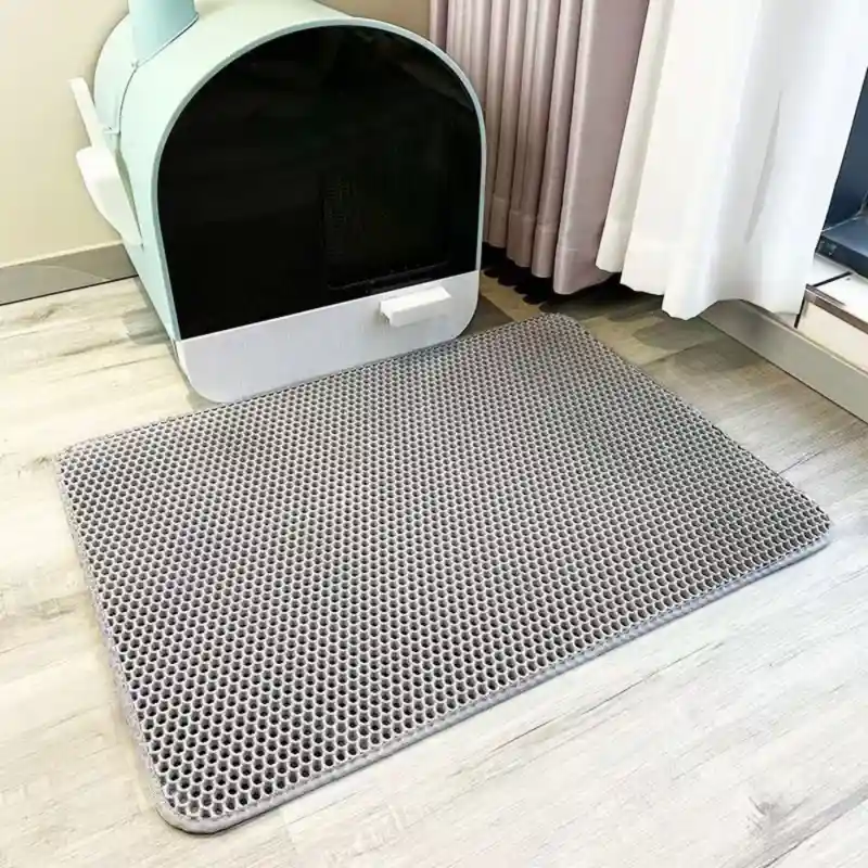 Tapis de Litiere Waterproof Double Couche – Anti-Projection Plusieurs Tailles