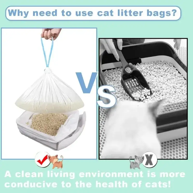 Sacs à Litière Extra-Épais x90 – Compatible MeoWant, Catlink, Tonepie, PetKit