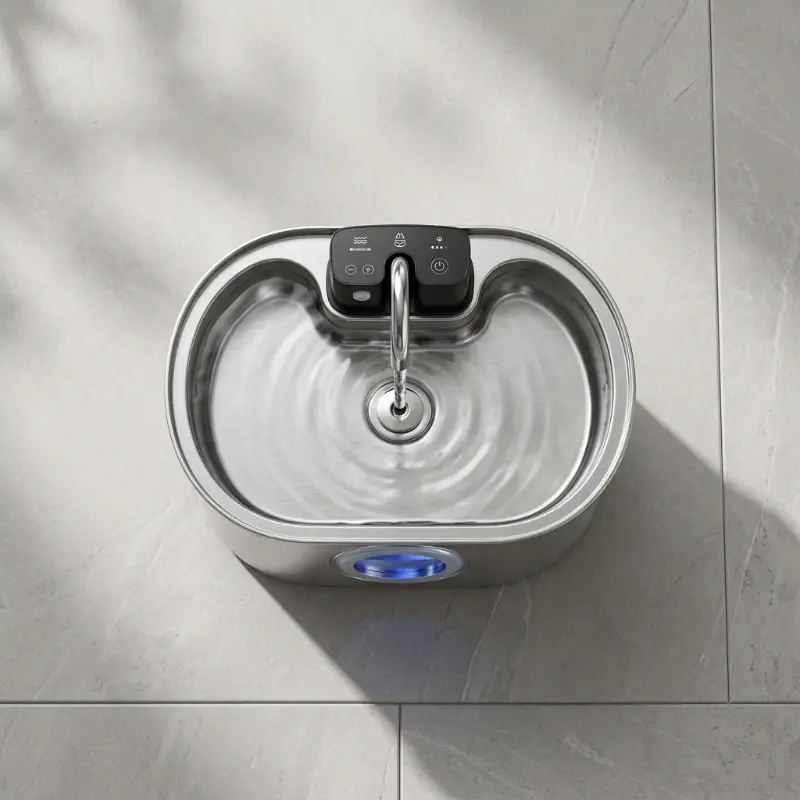 Fontaine Inox 3,2L – Filtrante avec Indicateur de Niveau (USB)