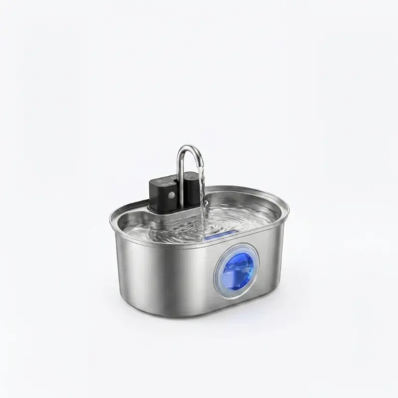 Fontaine Inox 3,2L – Filtrante avec Indicateur de Niveau (USB)