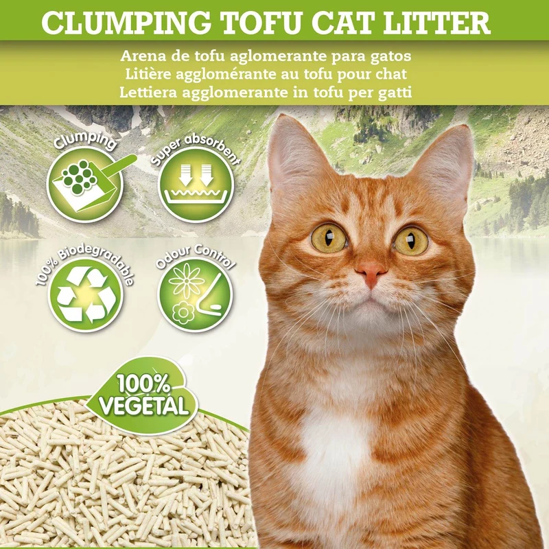 Clumping Tofu Cat Litter - Arena aglomerante de tofu