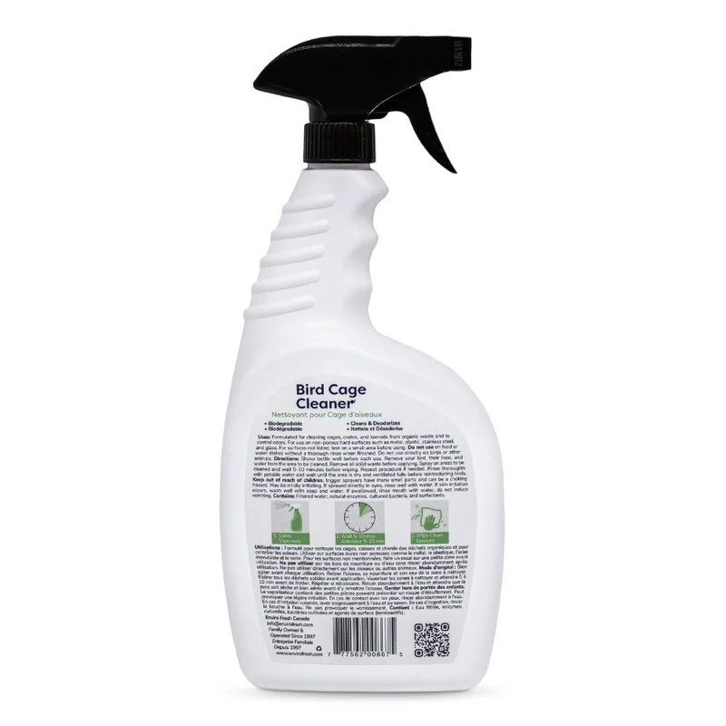 Envirofresh Nettoyant pour cage d'oiseaux - 950 ml