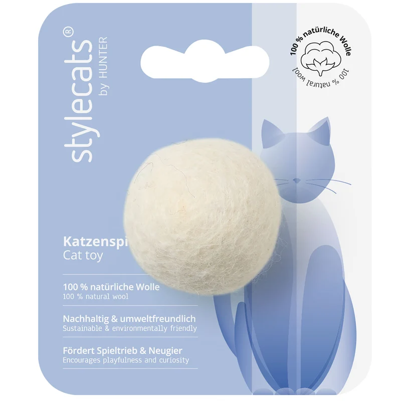 Katzenspielzeug Filzball