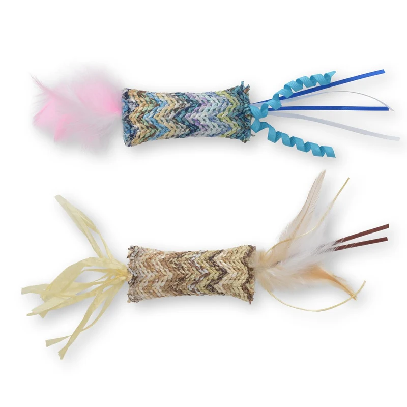 Jouet Catit pour chats - Plumes naturelles - Paquet de 2