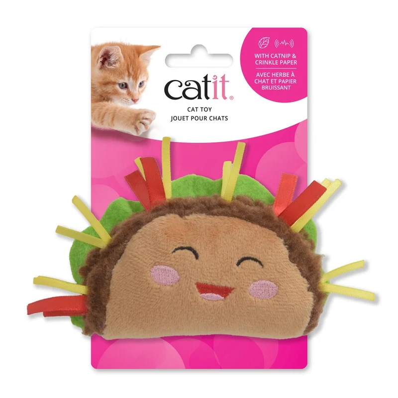 Jouet Catit pour chats - Taco en peluche