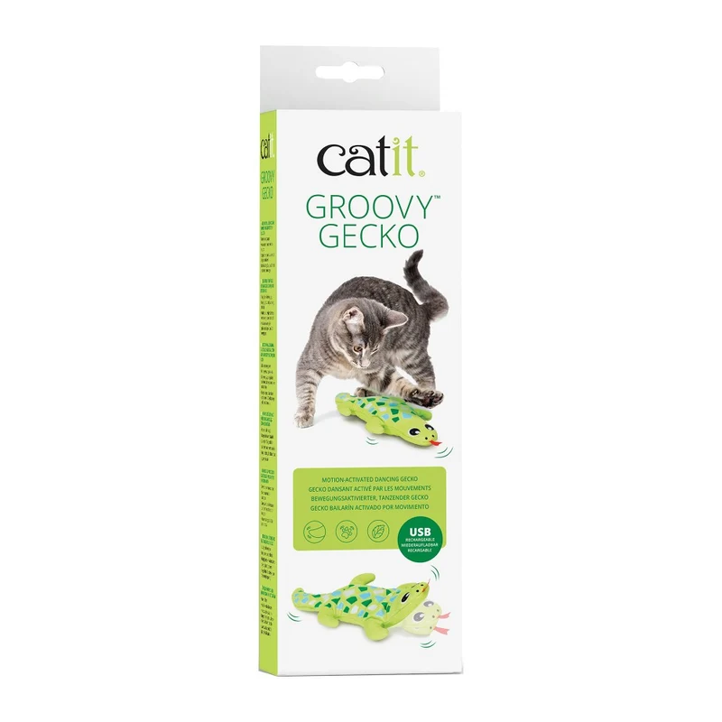 Jouet Catit Groovy - Gecko - Vert