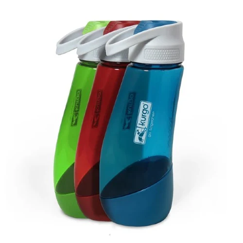 Kurgo Gourde H2o - Bouteille d'eau et bol, Bleue