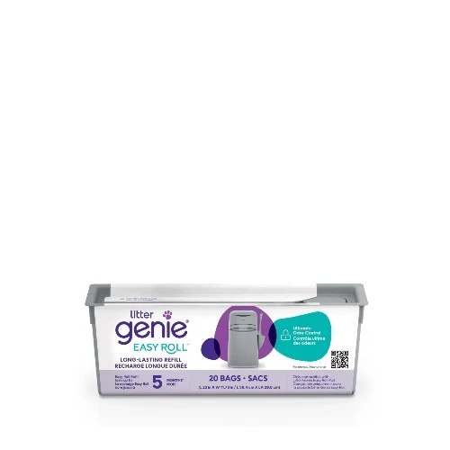 Litter Genie Recharge pour poubelle Litter Genie Easy Roll, Dure jusqu'à 5 mois