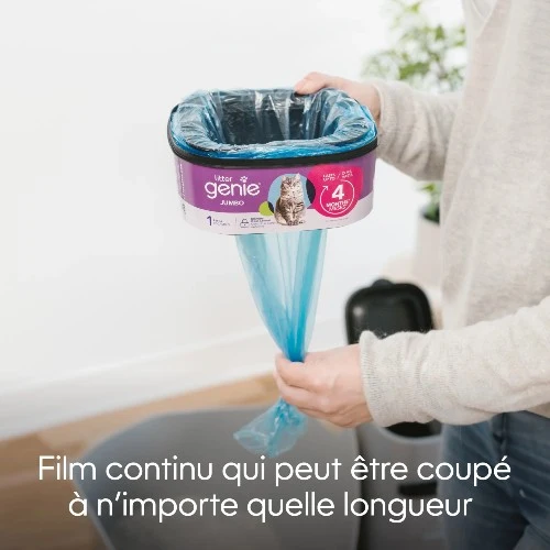 Litter Genie Recharge Jumbo pour poubelle Litter Genie, Dure jusqu'à 4 mois