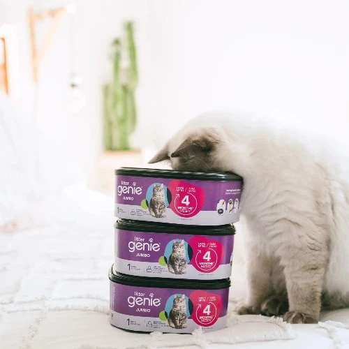 Litter Genie Recharge Jumbo pour poubelle Litter Genie, Dure jusqu'à 4 mois