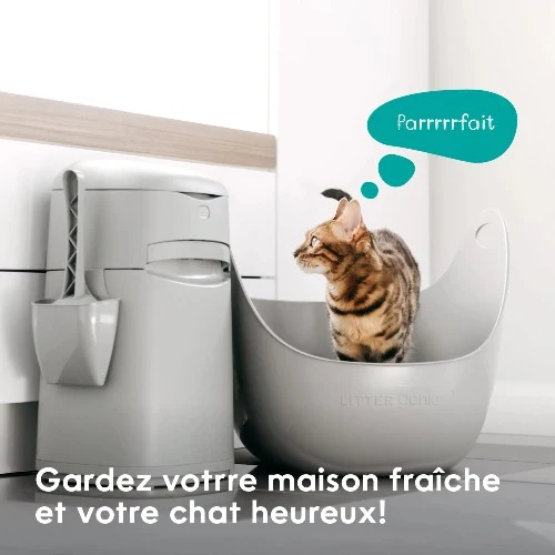 Litter Genie Poubelle à litière pour chat Easy Roll
