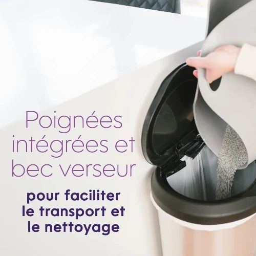 Litter Genie Bac à litière avec pelle - Gris
