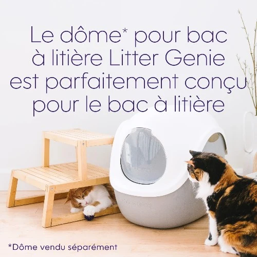Litter Genie Bac à litière avec pelle - Gris
