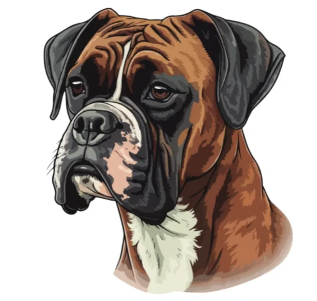 Tasse en céramique-Thème animaux-Boxer