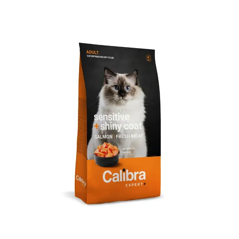 Calibra Cat Expert+ Adult Sensitive & Shiny Coat Pienso 1.5Kg