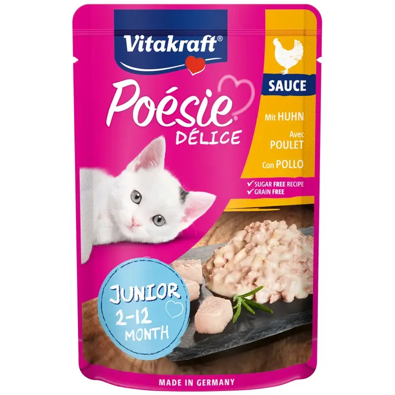 Vitakraft Poesie Delisauce Junior- Pollo 23X85Gr